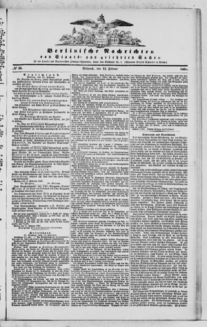 Berlinische Nachrichten von Staats- und gelehrten Sachen on Feb 12, 1868