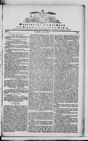 Berlinische Nachrichten von Staats- und gelehrten Sachen vom 12.03.1868