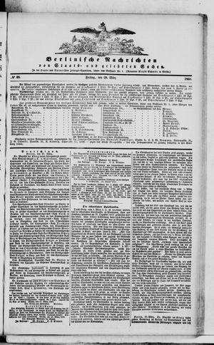 Berlinische Nachrichten von Staats- und gelehrten Sachen vom 20.03.1868
