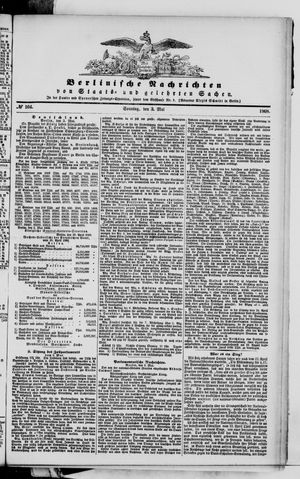 Berlinische Nachrichten von Staats- und gelehrten Sachen vom 03.05.1868