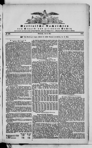 Berlinische Nachrichten von Staats- und gelehrten Sachen on May 6, 1868