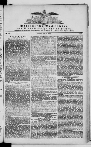 Berlinische Nachrichten von Staats- und gelehrten Sachen vom 24.05.1868