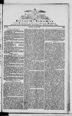Berlinische Nachrichten von Staats- und gelehrten Sachen vom 30.05.1868