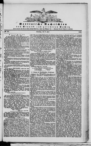 Berlinische Nachrichten von Staats- und gelehrten Sachen vom 07.06.1868