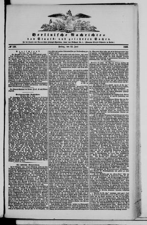Berlinische Nachrichten von Staats- und gelehrten Sachen vom 12.06.1868