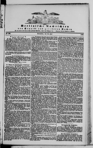 Berlinische Nachrichten von Staats- und gelehrten Sachen vom 13.06.1868