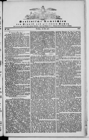 Berlinische Nachrichten von Staats- und gelehrten Sachen vom 23.06.1868