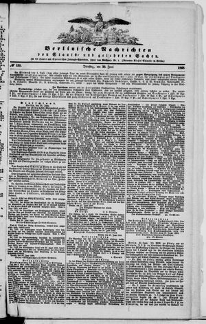 Berlinische Nachrichten von Staats- und gelehrten Sachen on Jun 30, 1868