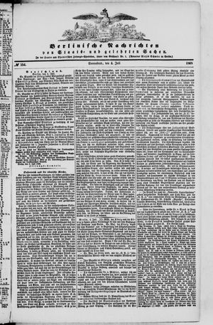Berlinische Nachrichten von Staats- und gelehrten Sachen vom 04.07.1868