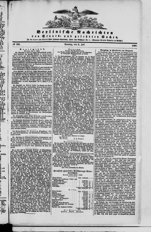 Berlinische Nachrichten von Staats- und gelehrten Sachen vom 05.07.1868