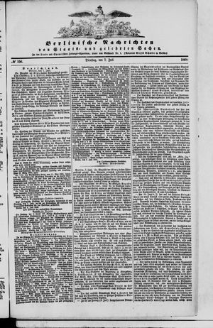 Berlinische Nachrichten von Staats- und gelehrten Sachen vom 07.07.1868