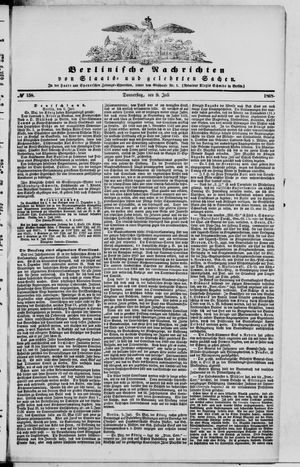 Berlinische Nachrichten von Staats- und gelehrten Sachen vom 09.07.1868
