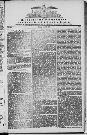 Berlinische Nachrichten von Staats- und gelehrten Sachen vom 10.07.1868