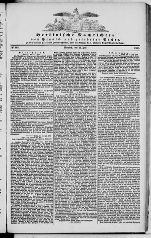 Berlinische Nachrichten von Staats- und gelehrten Sachen on Jul 15, 1868