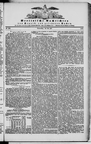 Berlinische Nachrichten von Staats- und gelehrten Sachen vom 16.07.1868