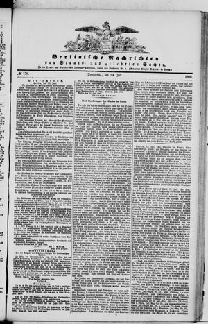 Berlinische Nachrichten von Staats- und gelehrten Sachen vom 23.07.1868