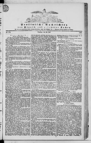 Berlinische Nachrichten von Staats- und gelehrten Sachen vom 28.07.1868