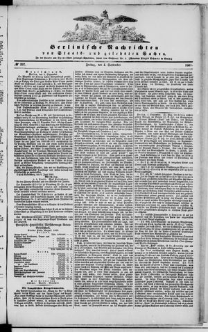 Berlinische Nachrichten von Staats- und gelehrten Sachen on Sep 4, 1868