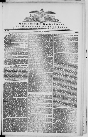Berlinische Nachrichten von Staats- und gelehrten Sachen vom 13.09.1868
