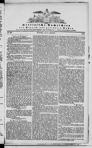 Berlinische Nachrichten von Staats- und gelehrten Sachen vom 17.09.1868