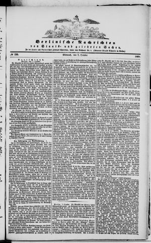 Berlinische Nachrichten von Staats- und gelehrten Sachen vom 07.10.1868