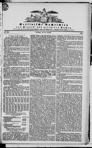 Berlinische Nachrichten von Staats- und gelehrten Sachen vom 27.10.1868