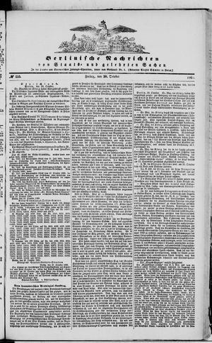Berlinische Nachrichten von Staats- und gelehrten Sachen vom 30.10.1868