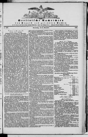 Berlinische Nachrichten von Staats- und gelehrten Sachen vom 05.11.1868