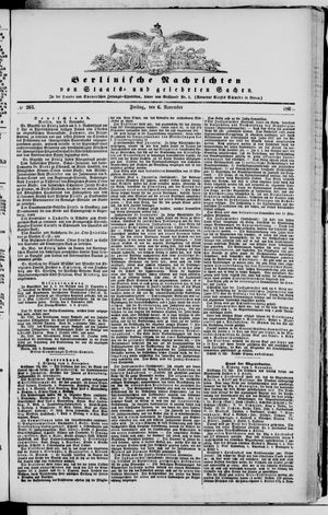 Berlinische Nachrichten von Staats- und gelehrten Sachen vom 06.11.1868