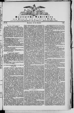 Berlinische Nachrichten von Staats- und gelehrten Sachen vom 14.11.1868
