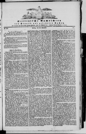 Berlinische Nachrichten von Staats- und gelehrten Sachen on Nov 20, 1868