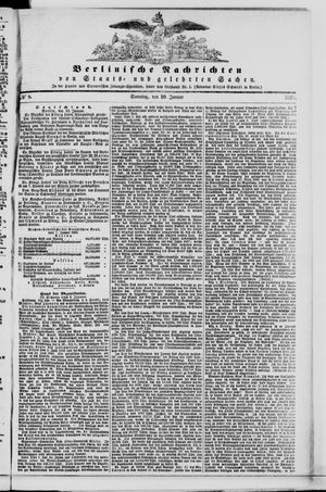 Berlinische Nachrichten von Staats- und gelehrten Sachen on Jan 10, 1869