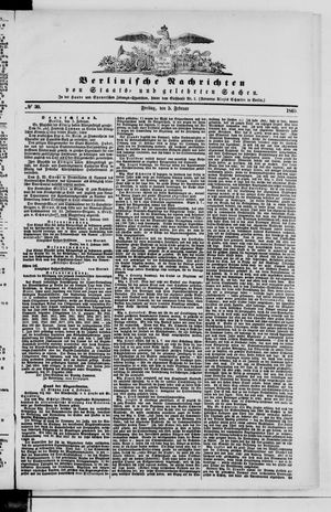 Berlinische Nachrichten von Staats- und gelehrten Sachen vom 05.02.1869