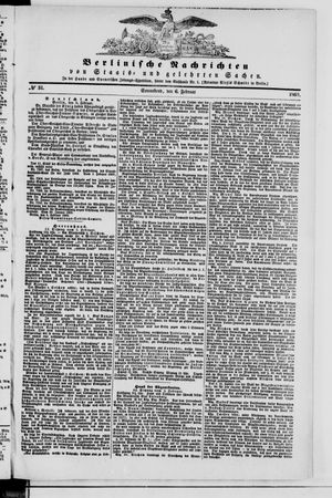 Berlinische Nachrichten von Staats- und gelehrten Sachen on Feb 6, 1869
