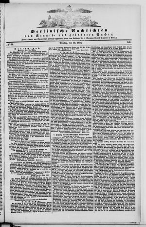 Berlinische Nachrichten von Staats- und gelehrten Sachen on Mar 16, 1869