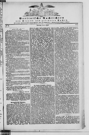 Berlinische Nachrichten von Staats- und gelehrten Sachen vom 04.04.1869