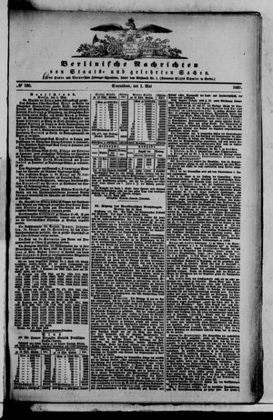 Berlinische Nachrichten von Staats- und gelehrten Sachen on May 1, 1869