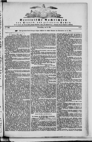 Berlinische Nachrichten von Staats- und gelehrten Sachen vom 06.05.1869