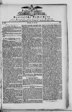 Berlinische Nachrichten von Staats- und gelehrten Sachen vom 12.05.1869