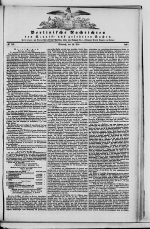 Berlinische Nachrichten von Staats- und gelehrten Sachen vom 19.05.1869