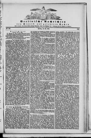 Berlinische Nachrichten von Staats- und gelehrten Sachen vom 21.05.1869