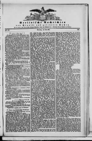 Berlinische Nachrichten von Staats- und gelehrten Sachen vom 23.05.1869