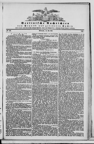 Berlinische Nachrichten von Staats- und gelehrten Sachen vom 26.05.1869