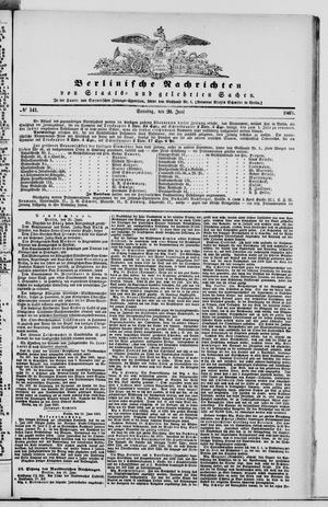 Berlinische Nachrichten von Staats- und gelehrten Sachen on Jun 20, 1869