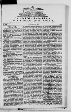 Berlinische Nachrichten von Staats- und gelehrten Sachen vom 10.07.1869