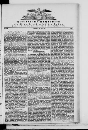 Berlinische Nachrichten von Staats- und gelehrten Sachen on Jul 20, 1869