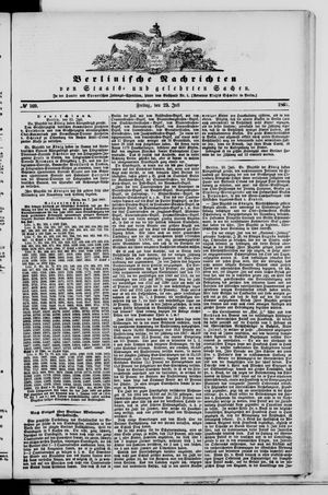 Berlinische Nachrichten von Staats- und gelehrten Sachen on Jul 23, 1869