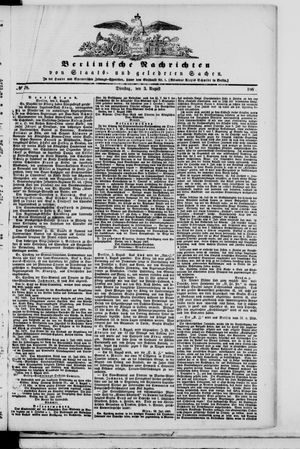 Berlinische Nachrichten von Staats- und gelehrten Sachen vom 03.08.1869