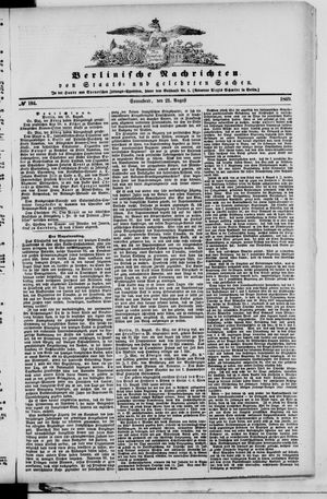 Berlinische Nachrichten von Staats- und gelehrten Sachen on Aug 21, 1869