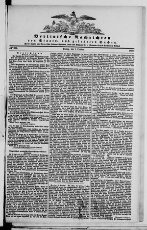 Berlinische Nachrichten von Staats- und gelehrten Sachen on Oct 1, 1869